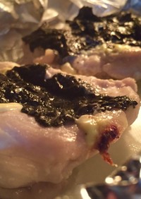 柔らか♡鶏胸肉の海苔マヨ乗せ❁*+