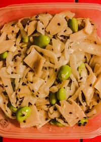 つくおき：大根筍枝豆のお手軽サラダ