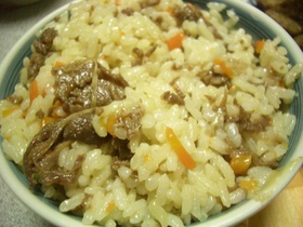 冷凍ご飯DE牛混ぜご飯
