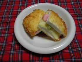 はんぺんのポテサラサンドのフライ