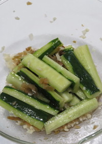 胡瓜とざーさいの中華風漬物