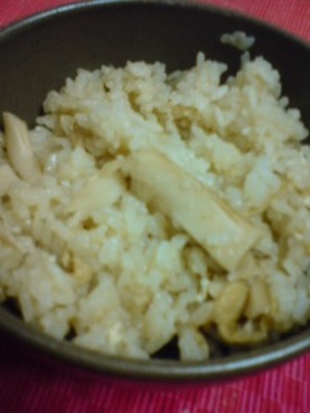 旦那作♥松茸ご飯