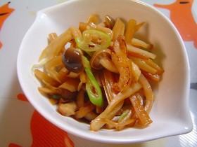 大根の皮ポン♪