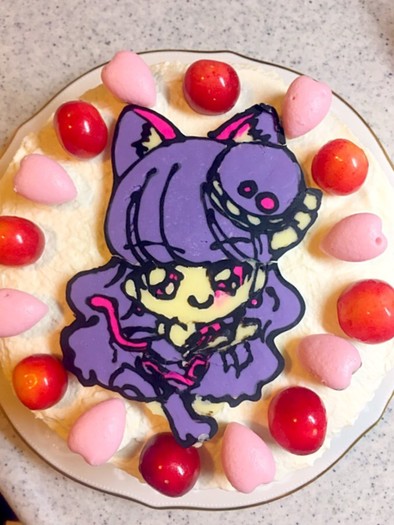 キラキラ☆プリキュアアラモードケーキの写真