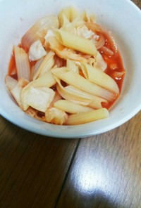 野菜ジュースでミネストローネ風スープ