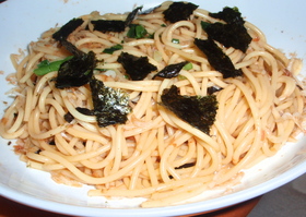 カンタン!じゃこのかぼすパスタ