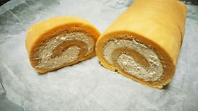 天板で簡単✿ロールケーキ