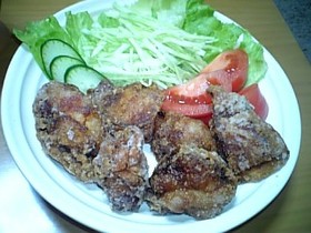 大葉にんにく醤油で簡単☆サク・うま唐揚げ
