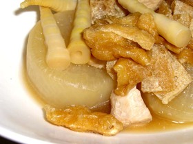 大根と細竹の煮物