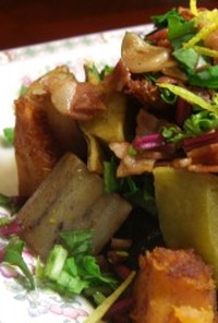 さつま芋とカボチャの揚げサラダ