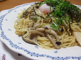 たっぷりきのこの和風スパゲティー