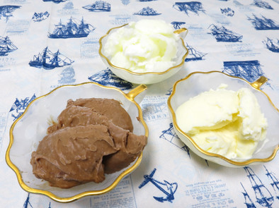 【簡単】マシュマロで手作りアイスクリームの写真