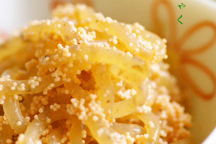 真砂こんにゃく 糸蒟蒻と明太子の炒め物 レシピ 作り方 By あわっこゆきこ クックパッド 簡単おいしいみんなのレシピが376万品