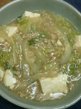豆腐と白菜のオイスターソース炒め