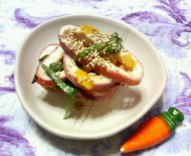 ✿イカと大葉の❀簡単✿柚子味噌和えの写真
