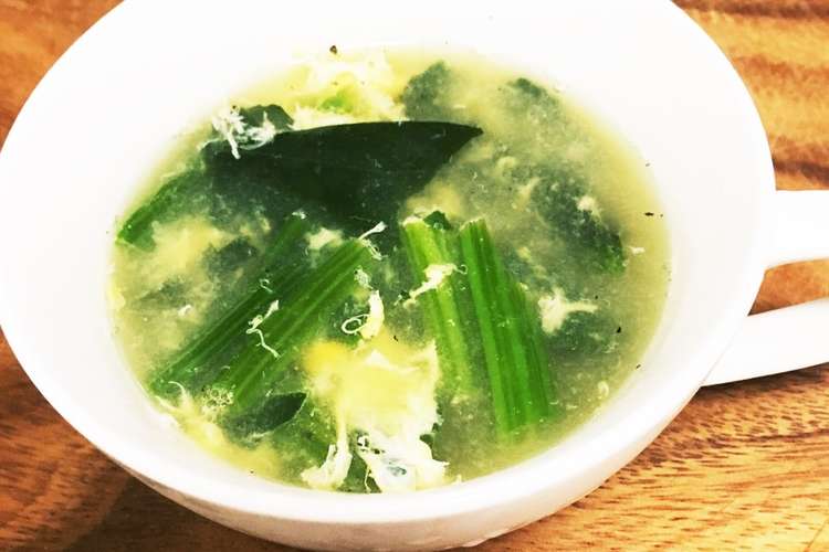 豚ゆで汁で簡単ほうれん草のコンソメスープ レシピ 作り方 By たくとくんママ クックパッド 簡単おいしいみんなのレシピが371万品