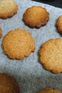 大豆粉とライ麦全粒粉のクッキー☆