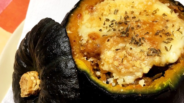 坊ちゃんかぼちゃの肉詰め レシピ 作り方 By タニタ クックパッド 簡単おいしいみんなのレシピが372万品