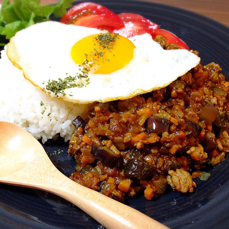 簡単☆なすのキーマカレー