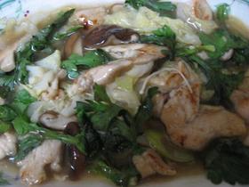 鍋の残り野菜炒め