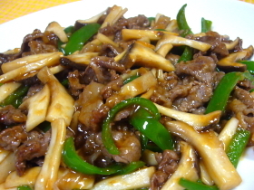 牛肉の中華スタミナ炒め