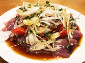 簡単!カツオ♡カルパッチョ風