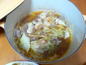 挽肉とキャベツのミルフィーユ