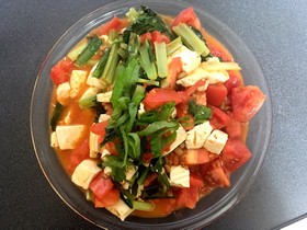 満腹ダイエット!麻婆トマト納豆腐!