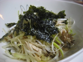 長ネギとザーサイの中華風かんたんサラダ