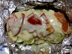 鮭と夏野菜のホイル焼き