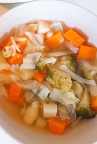1歳幼児食★蒸し野菜で時短ポトフ風スープ
