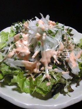 大根とスプラウトの大人なサラダ(明太子)