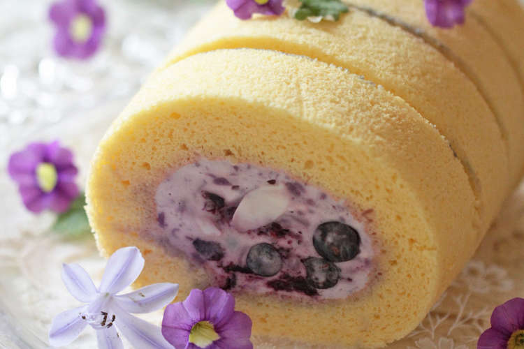 ブルーベリーとwチーズのロールケーキ レシピ 作り方 By Minntamama クックパッド