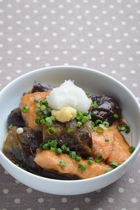 なすと鮭のおろし煮