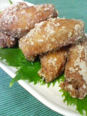 大葉にんにく醤油で!手羽先の唐揚げ