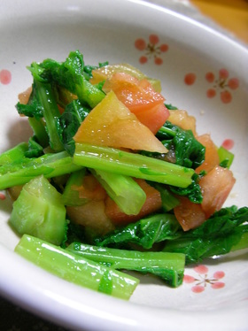 なばなとトマトの和え物