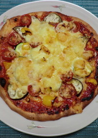 ビニール袋で作るピザ生地と簡単ピザソース