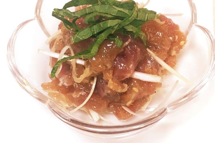 パックの中全部使い マグロ中落ち中華和え レシピ 作り方 By Kie クックパッド 簡単おいしいみんなのレシピが361万品