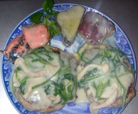 シチューがけハンバーグ