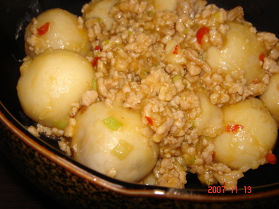 中華風な里芋と鶏ひき肉のトロトロ♪の写真
