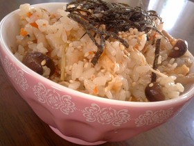 味付メンマDE✿簡単中華風炊き込みご飯