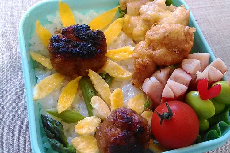 キャラ弁 ひまわり弁当 レシピ 作り方 By 谷っす クックパッド 簡単おいしいみんなのレシピが361万品