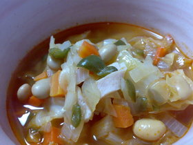 ざくざく野菜のミネストローネ