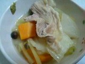 冬の根菜でポカポカ♪純和風ポトフ