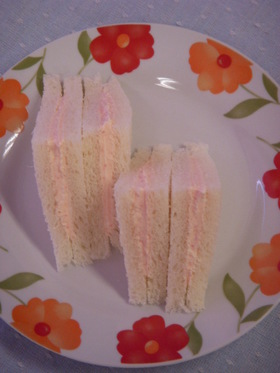 明太子クリームチーズサンド