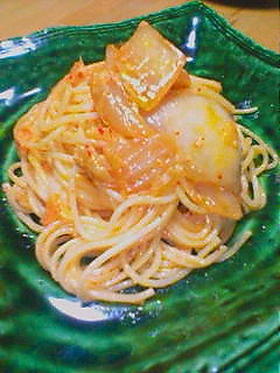 キムチクリーム☆パスタ