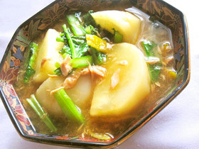 かぶとツナの簡単煮物