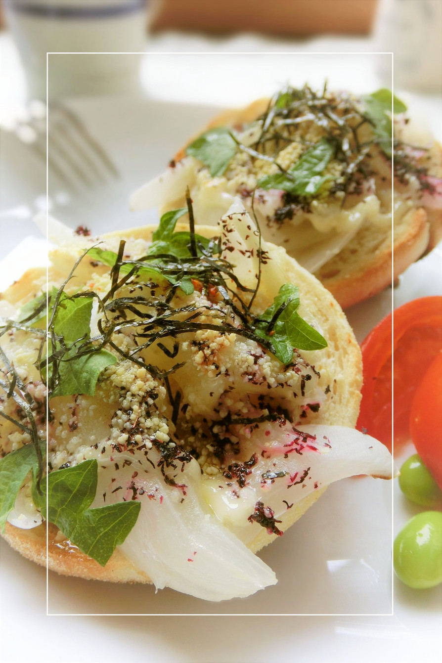 わさび＊紫蘇香る❀新玉葱の和トーストの画像