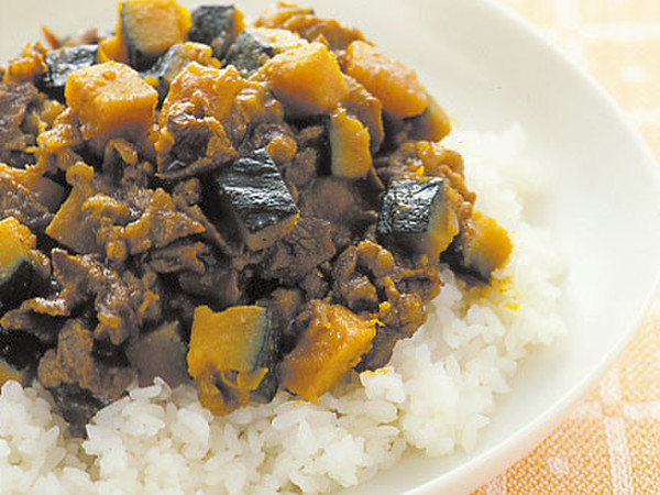 牛肉とかぼちゃのドライカレー