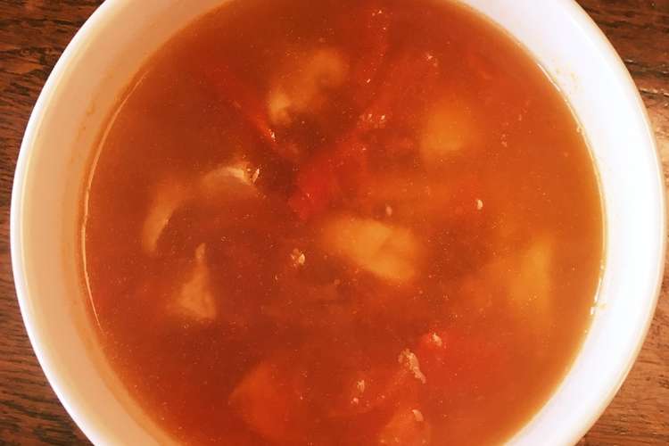 お出汁活用 お出汁を使ったトマトスープ レシピ 作り方 By Stayny6 クックパッド